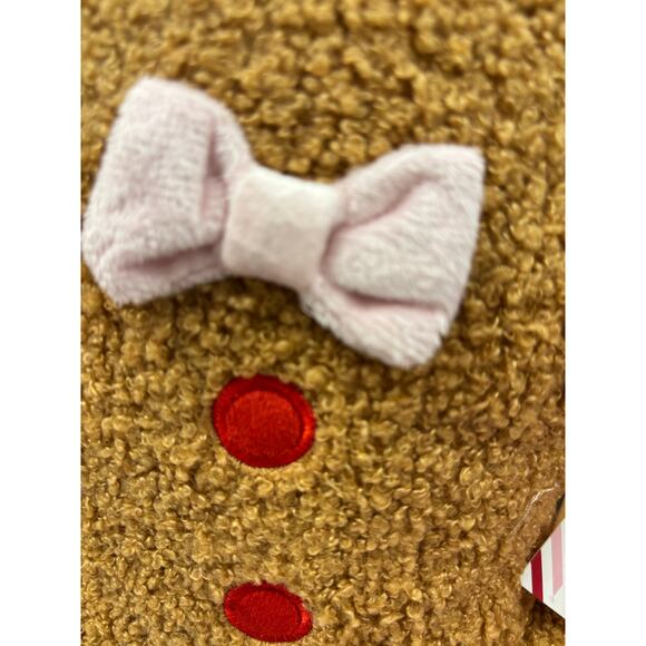 Holiday Gingerbread decorative festive throw pillow - Picture 2 of 3